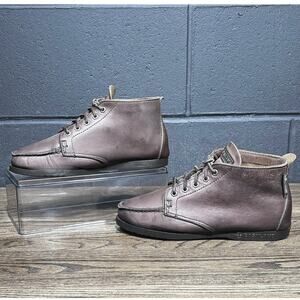 Vintage EASTLAND Brown Leather Peasant Shoe Moccasin Bootie Women’s 7 M